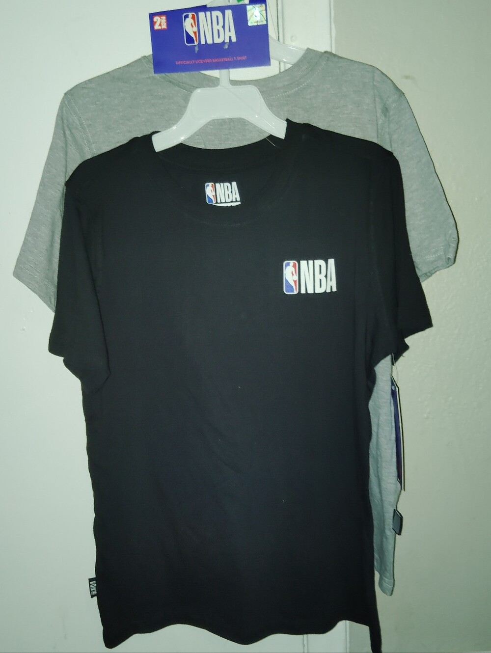NBA Black and Gray Short Sleeve Crew T-Shirt Set